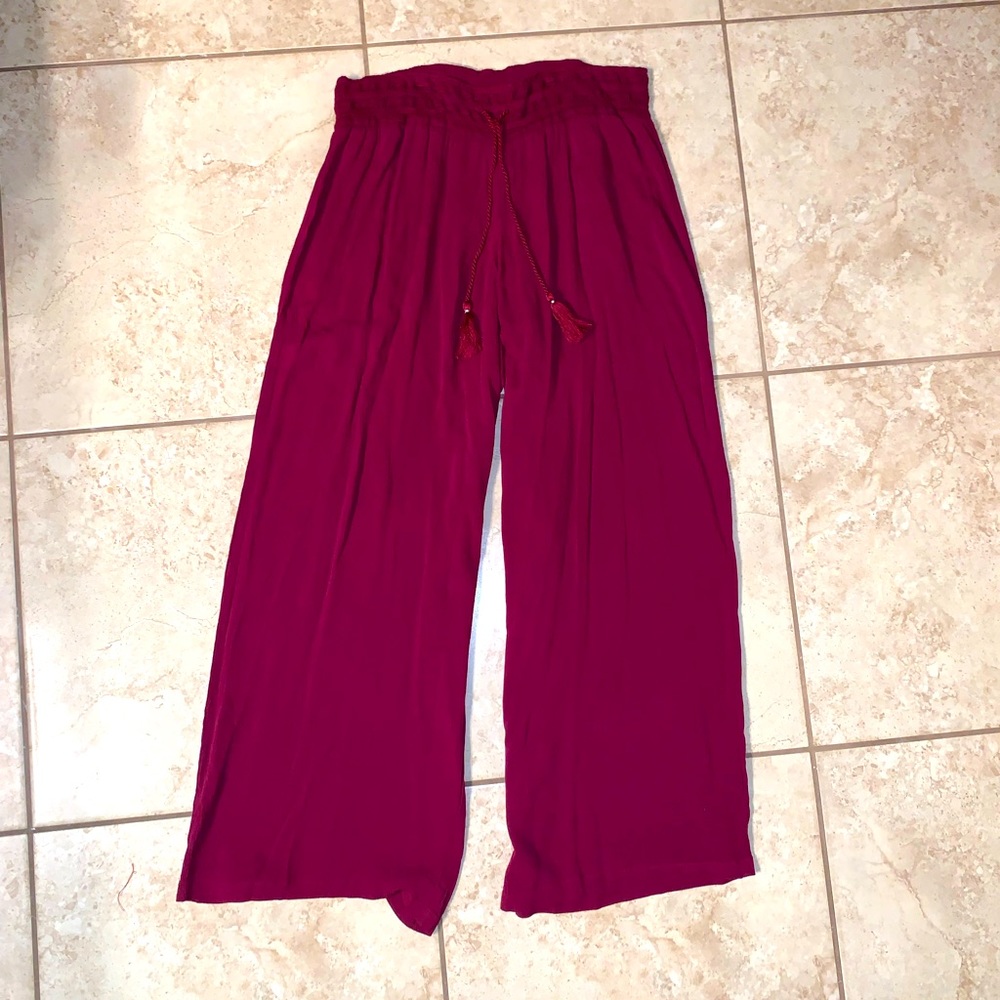 Flowy magenta pants
